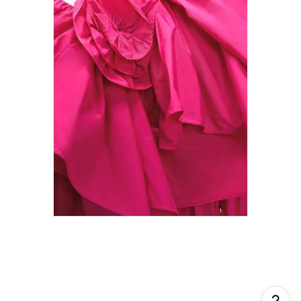 Zara Pink Ruffled Blouse - Picture 7 of 7